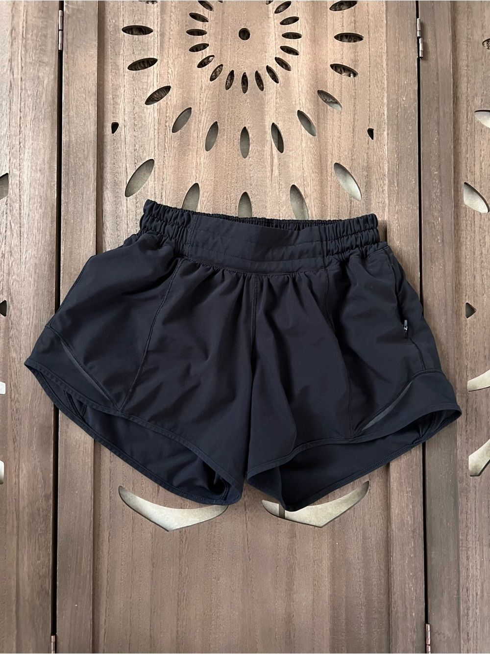 lululemon athletica Black Athletic Running Shorts with Elastic Waist - Picture 5 of 7